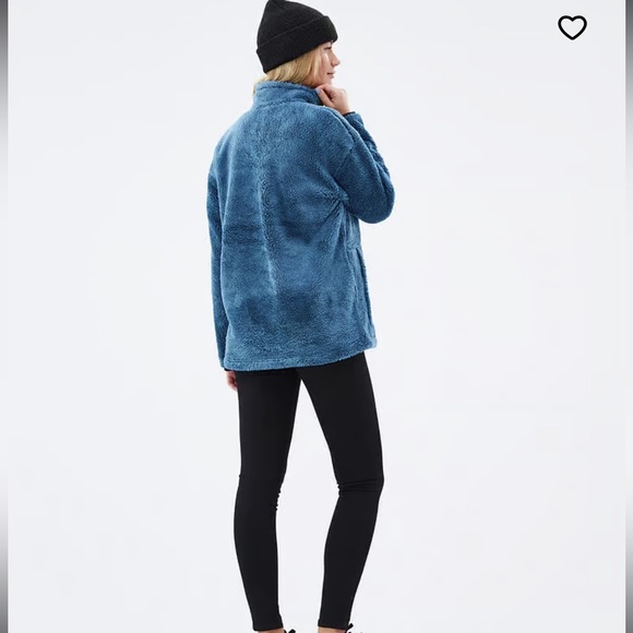 DOPE Blue Fleece Women's Sweater - Picture 4 of 13